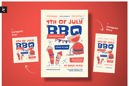 4th of July Celebration Flyer, a Flyer Template by Neermana