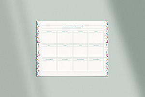 Floral Printable Planner Page Bundle