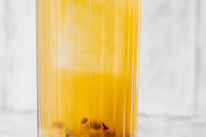 Passion Fruit Caipirinha cocktail, a Food & Drink Photo by Alexander Prokopenko