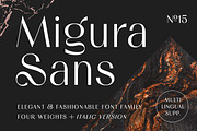 Migura Sans Font Family, a Sans Serif Font by Andrey Sharonov (Thumbnail 1 of 23)