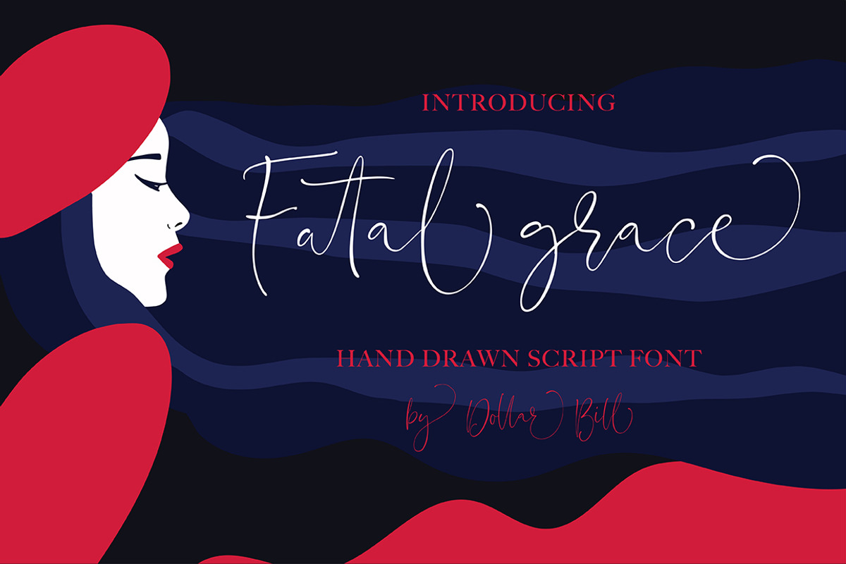 Fatal Grace. Signature Script Font.