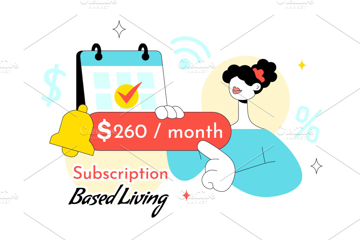 10 Subscription Based Living, a Technology Illustration by denayunebgt (Photo 4 of 4)