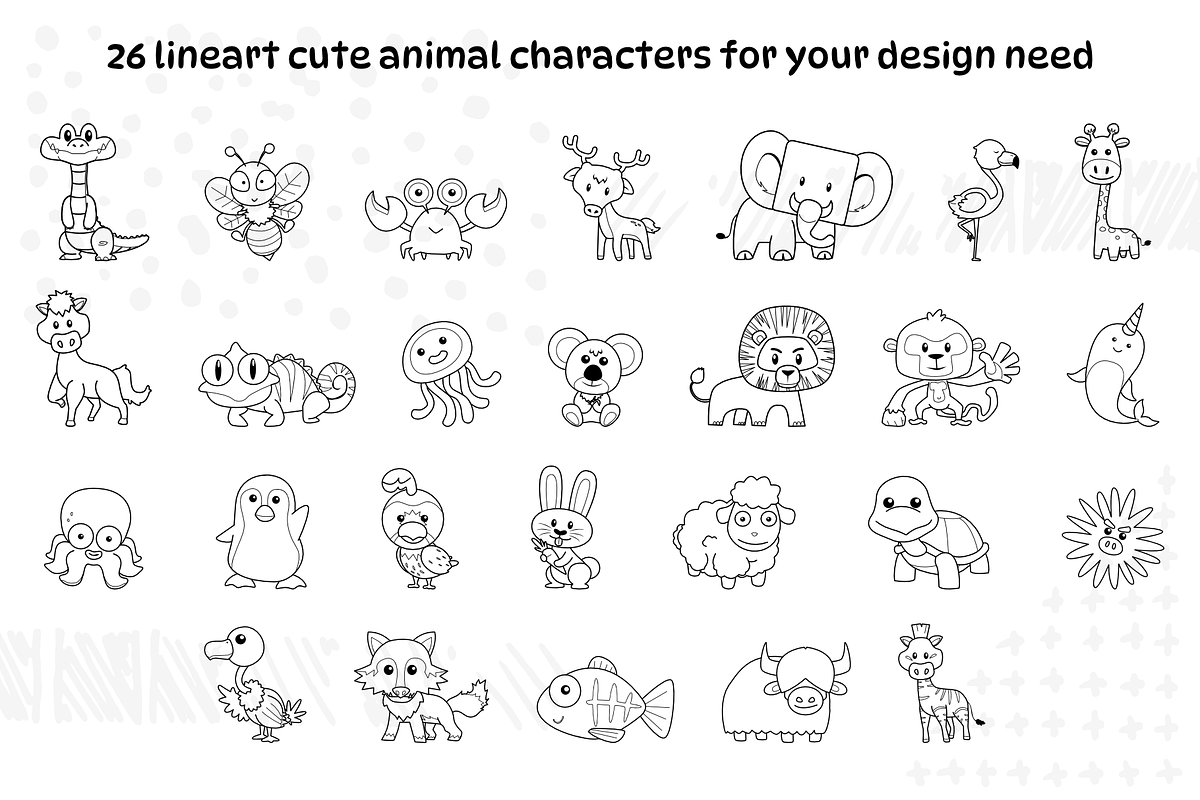 A to Z Cute Animal Collection, an Animal Illustration by arsansp (Photo 3 of 4)
