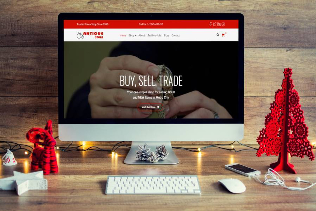Antique Store WordPress Theme preview 3
