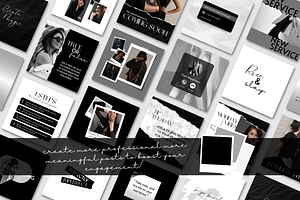 Black & White Instagram Template