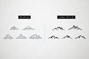 45 Mountain Icons - Logo Icons, an Icon by Hatch Design Workshop (Thumbnail 7 of 12)