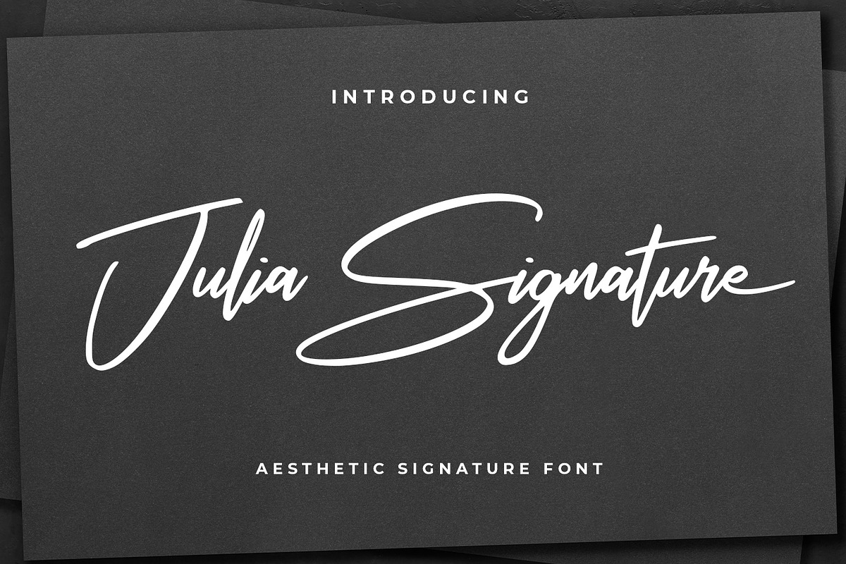 Julia Signature, a Handwritten Font by Abo Daniel Studio (Photo 1 of 10)