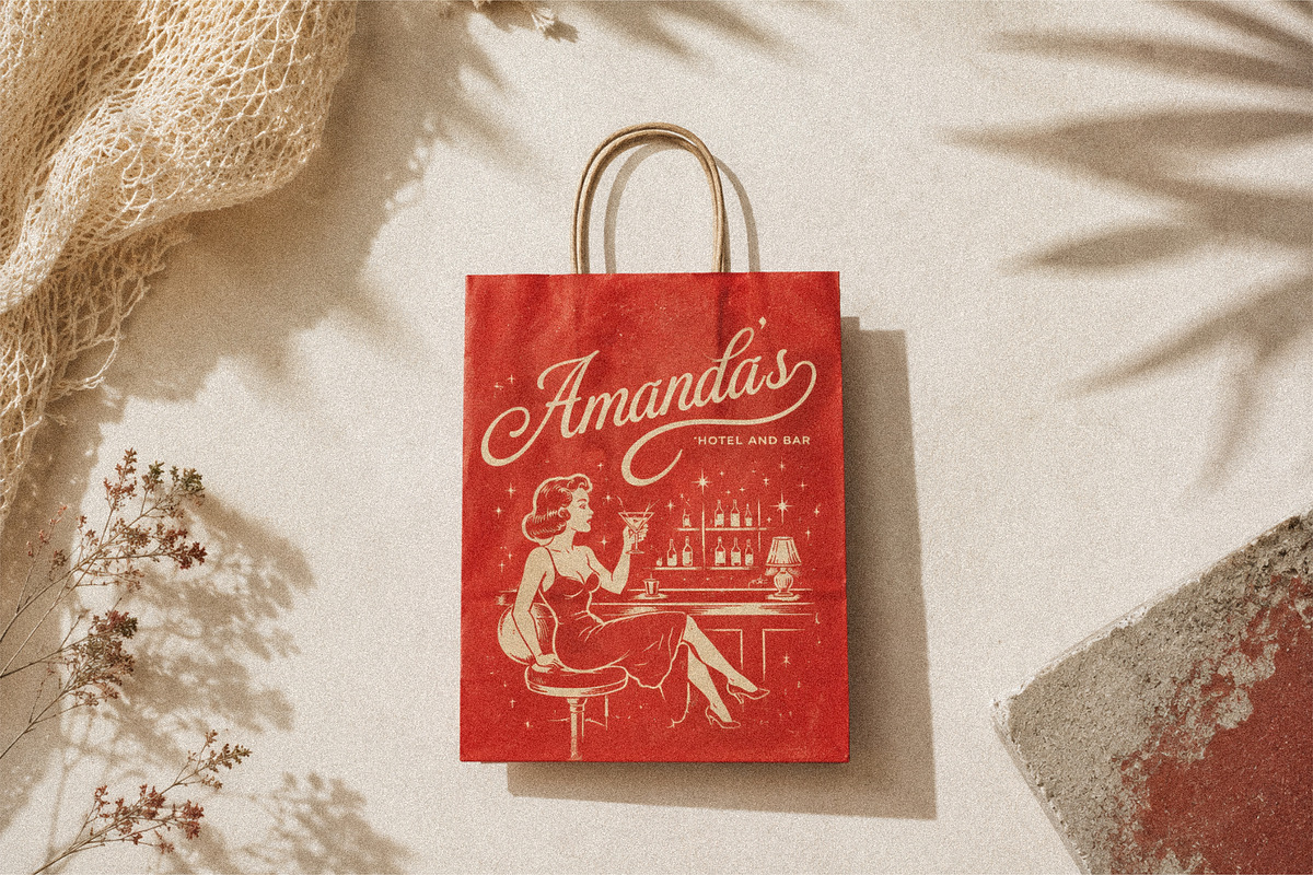 La Moire – The Retro Script Font, a Script Font by Modikstype (Photo 10 of 10)