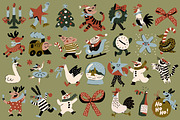 Vintage Christmas Collection, a Seasonal Illustration by Veyla (Thumbnail 3 of 19)