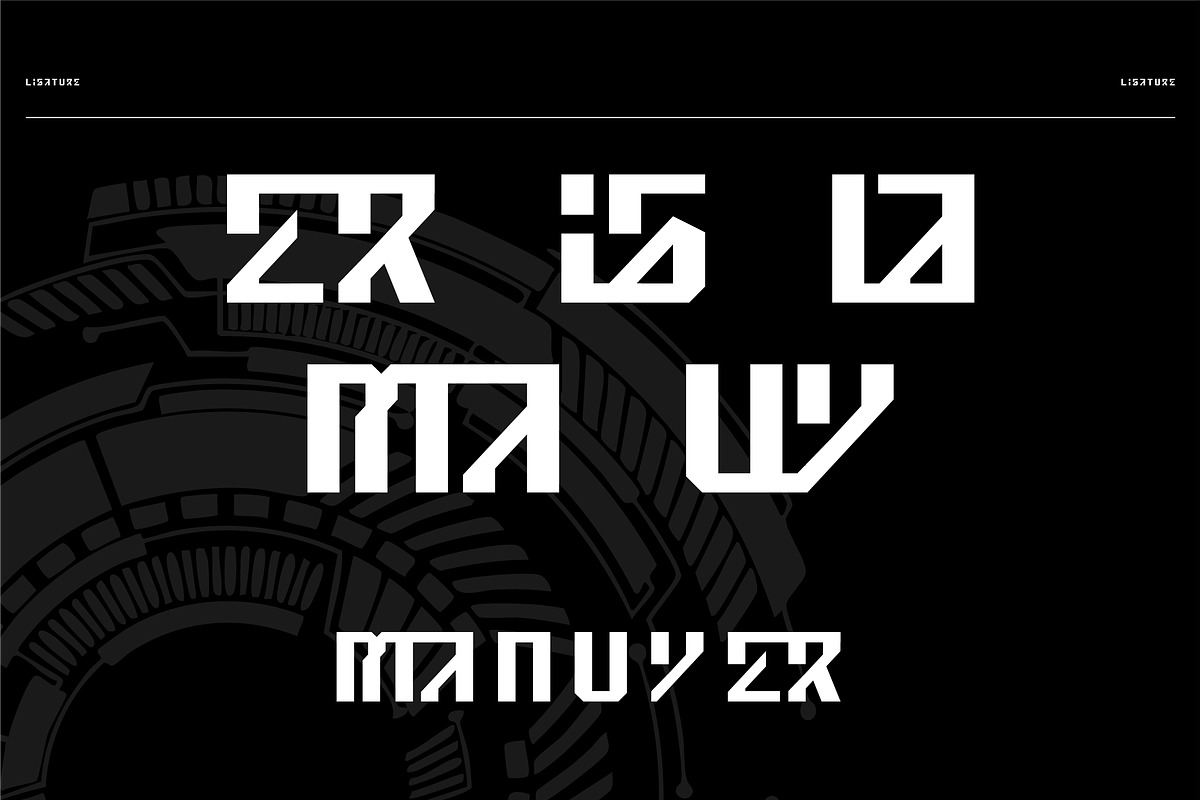 VB Aventor - Futuristic Font, a Sans Serif Font by VALIANTBROTHA (Photo 6 of 10)