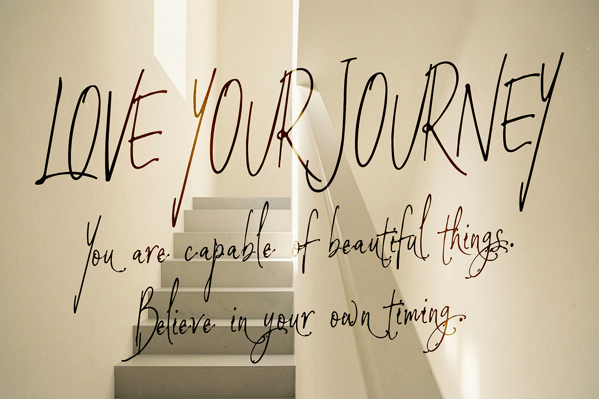 BandaMoons expressive signature font, a Script Font by HypeWorksCo (Photo 11 of 15)
