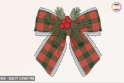 Christmas Coquette Bow Clipart Bundl, a Graphic by crative8112 (Thumbnail 8 of 9)