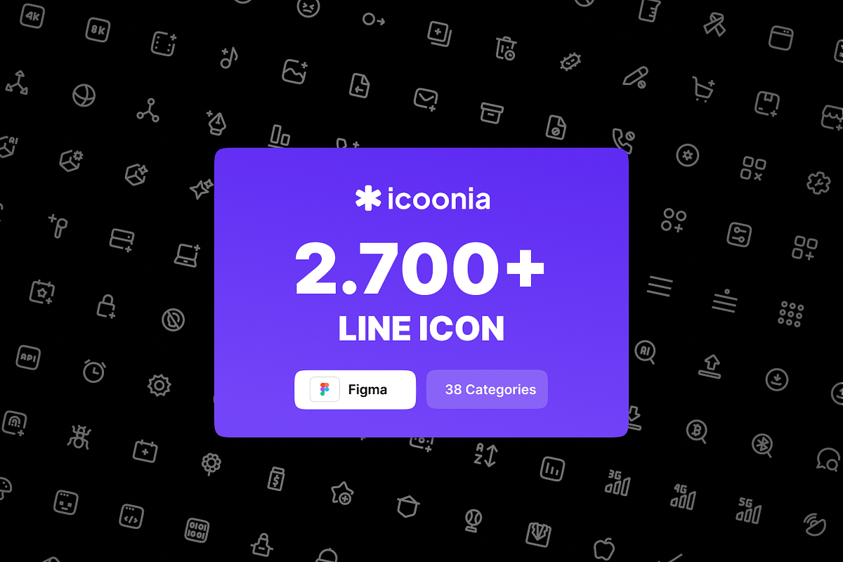Icoonia - 2.700+ Vector Icon | Line, an Outline Icon by Kawalan Studio (Photo 1 of 8)