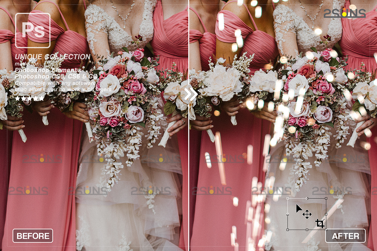 Wedding sparklers, photoshop overlay, an Object Graphic by 2SUNS (Photo 4 of 9)