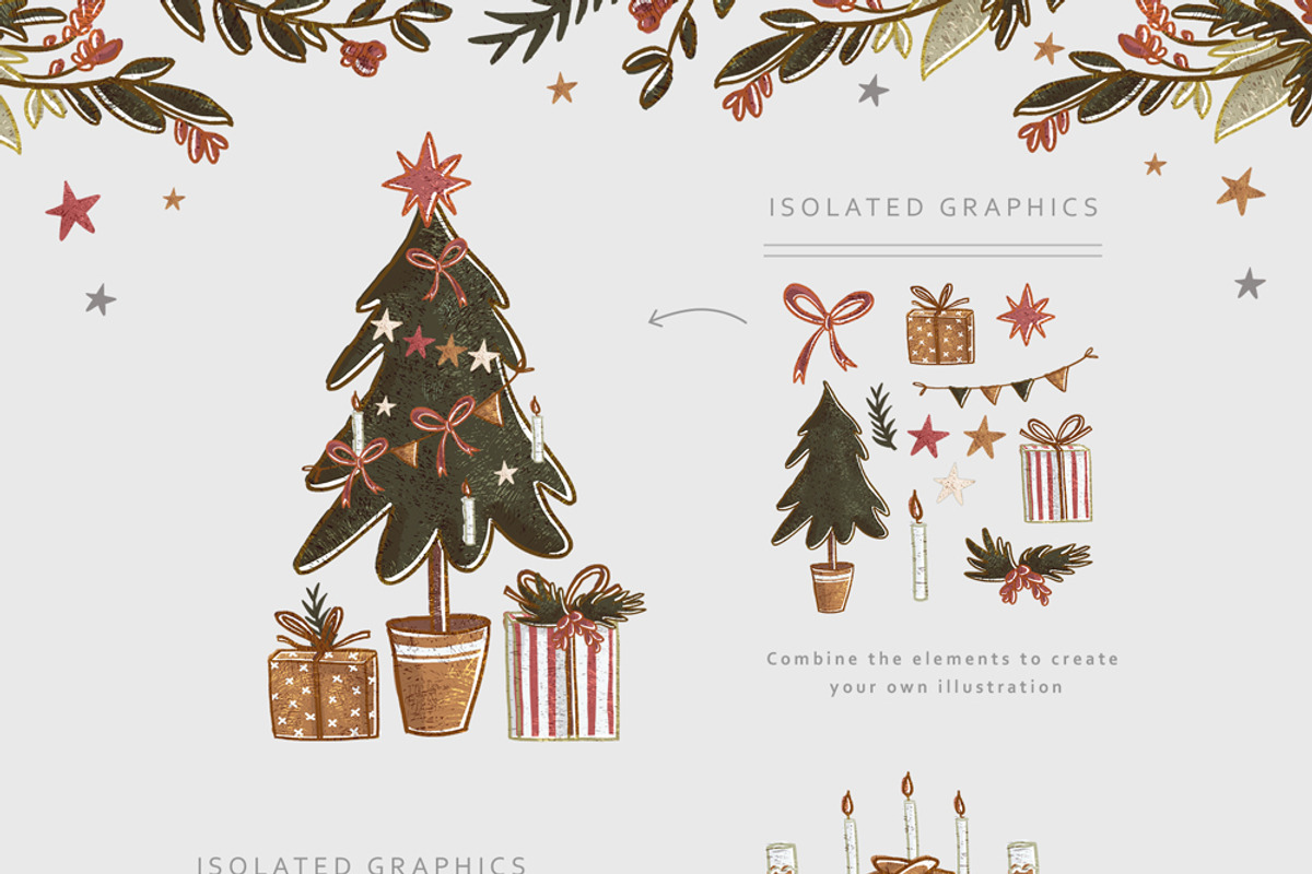 Christmas together, an Animal Illustration by Yeticrab (Photo 4 of 13)