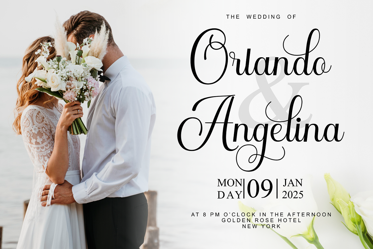 Maryam - Elegant Calligraphy Font, a Script Font by Imiftype Studio (Photo 6 of 10)
