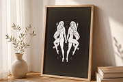 Gemini Zodiac Wall Art, a Person Illustration by Vasya Kobelev (Thumbnail 2 of 7)