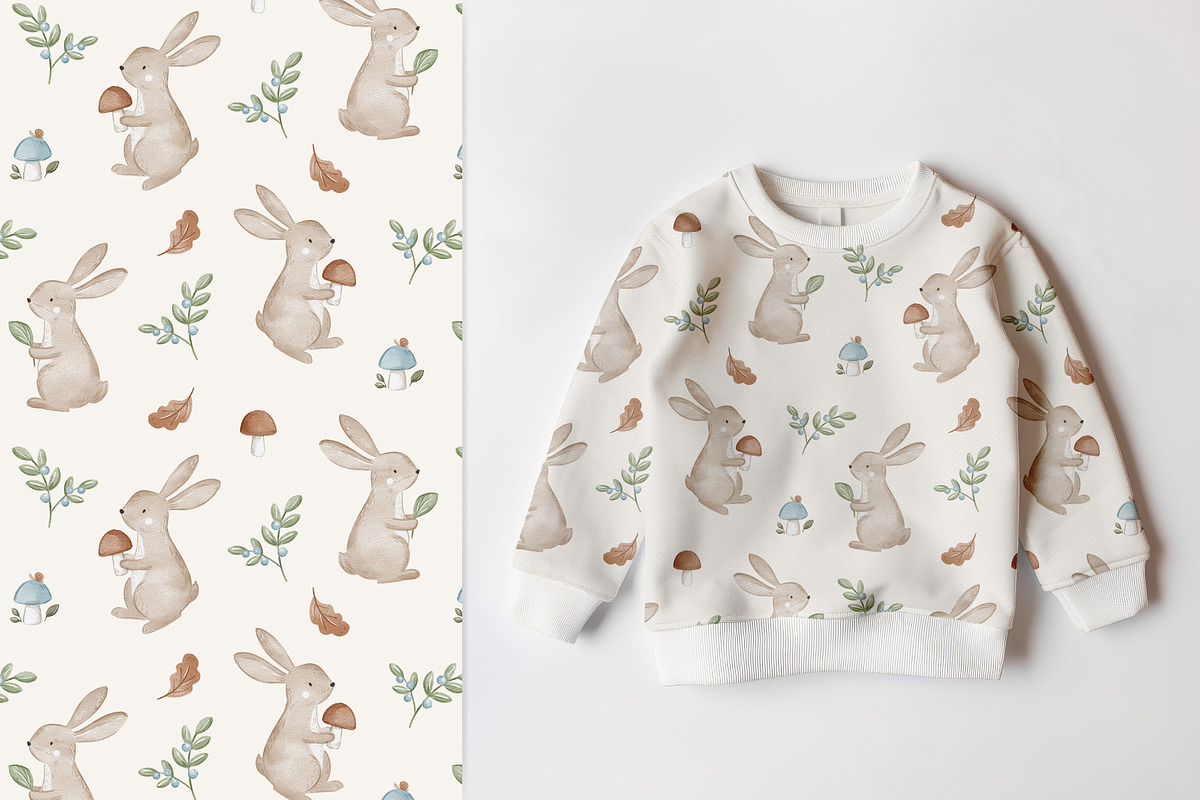 Pattern Little bunny, a Pattern Graphic by Olena Kuznietsova (Photo 2 of 3)