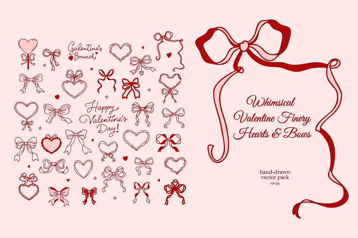Whimsical Valentine's Day Doodles, a Decorative Illustration by SunnJaneArt (Photo 4 of 11)