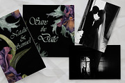Dark floral watercolor clipart, an Illustration by Kate Lanbina (Thumbnail 11 of 19)