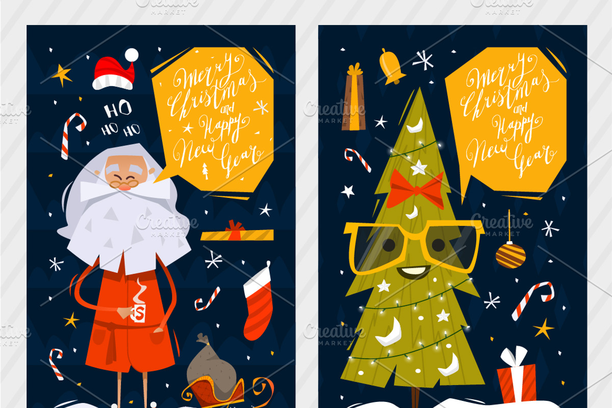 10 Christmas and New Year Postcards, a Graphic by Drumcheg (Photo 6 of 6)