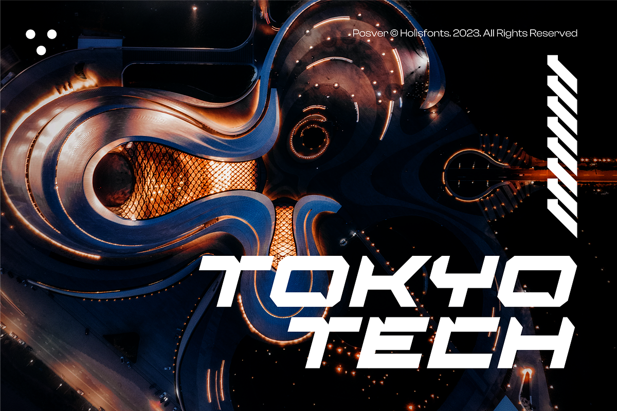 Posver Futuristic, a Sans Serif Font by 24Design Studios (Photo 6 of 6)