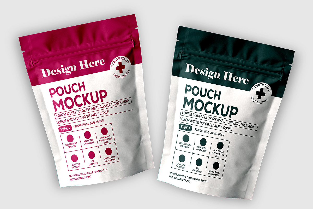Premium Stand-Up Pouch Mockup(PSD), a Mockup by AKASH-DESIGNS (Photo 5 of 6)