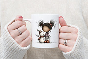 Cute African American Girl Clipart, an Illustration by designcity5 (Thumbnail 5 of 5)