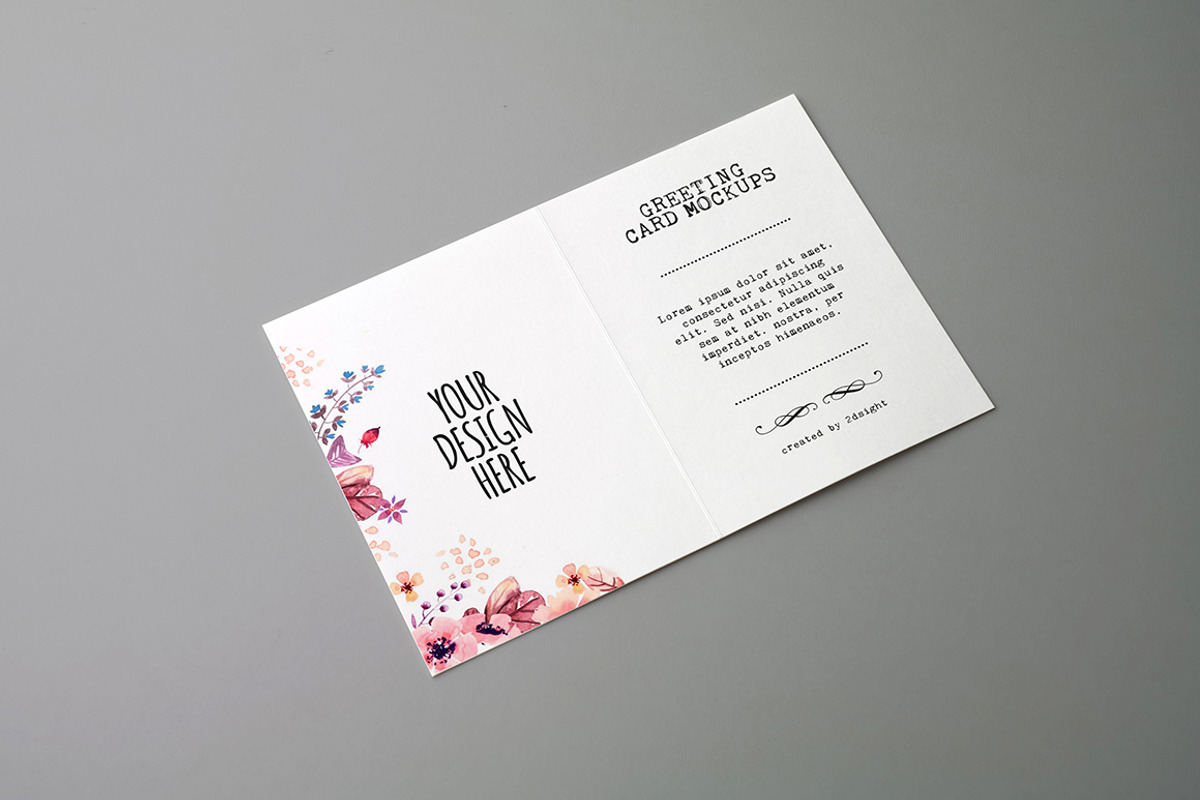Invitation & Greeting Card Mockups, a Print Template by 2dsight (Photo 5 of 8)