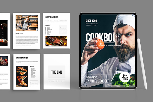 E-Cookbook Magazine Template preview 8
