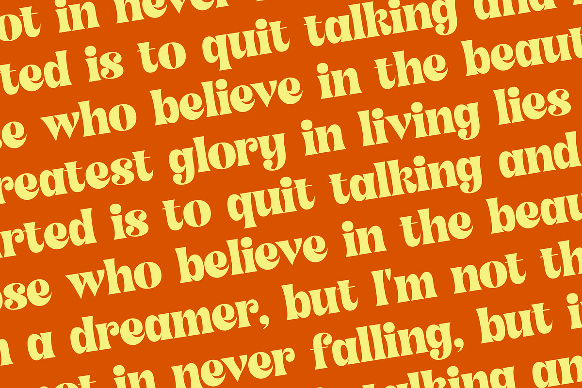 Shyne Roska Groovy Retro Serif, a Serif Font by timelesstype.co (Photo 15 of 20)