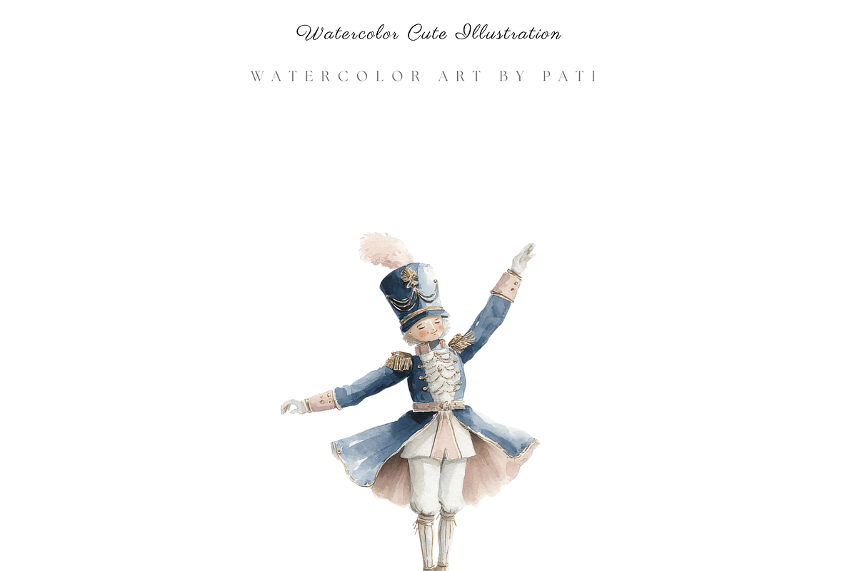 Winter Ballet Clipart Set, a Decorative Illustration by Pati Paints (Photo 3 of 11)