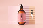 Amber Glass Pump Bottle Mockups, a Pens & Pencil Mockup by pmvch (Thumbnail 24 of 26)