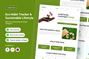 Ecovia Sustainable Lifestyle Landing, a Landing Page Template by productype1 (Thumbnail 1 of 5)