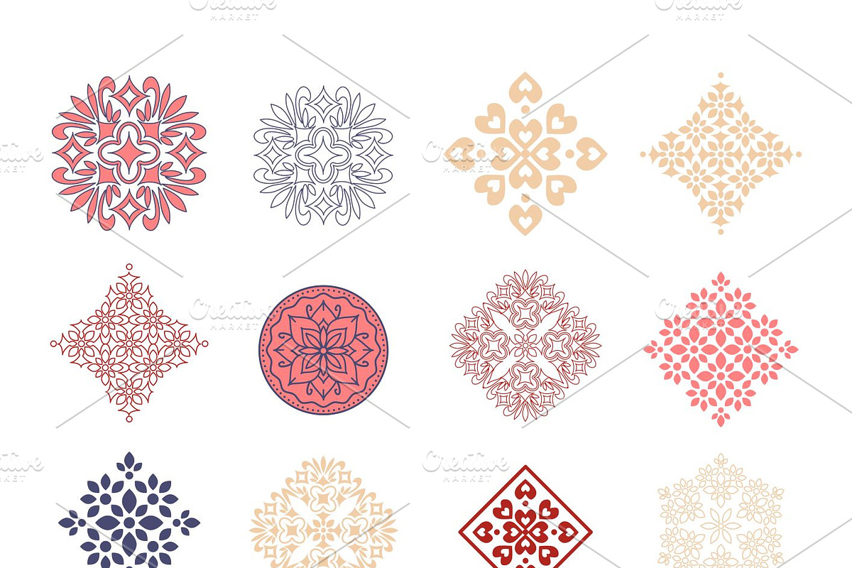 Decorative patterns set, a Pattern Graphic by elyomys (Photo 2 of 5)