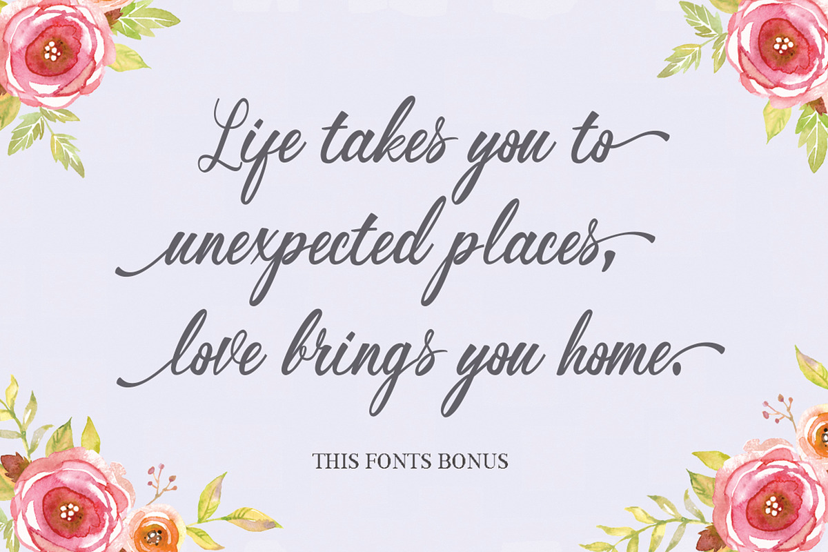 Magnolia, a Script Font by PollemSt (Photo 6 of 8)