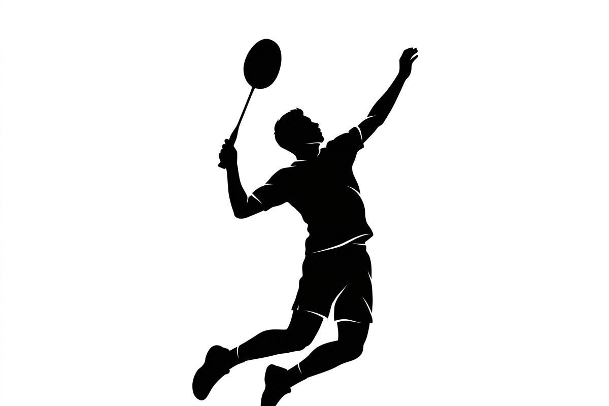 60 Badminton Player Smash Silhouette, a Person Illustration by Amazin_art (Photo 19 of 37)