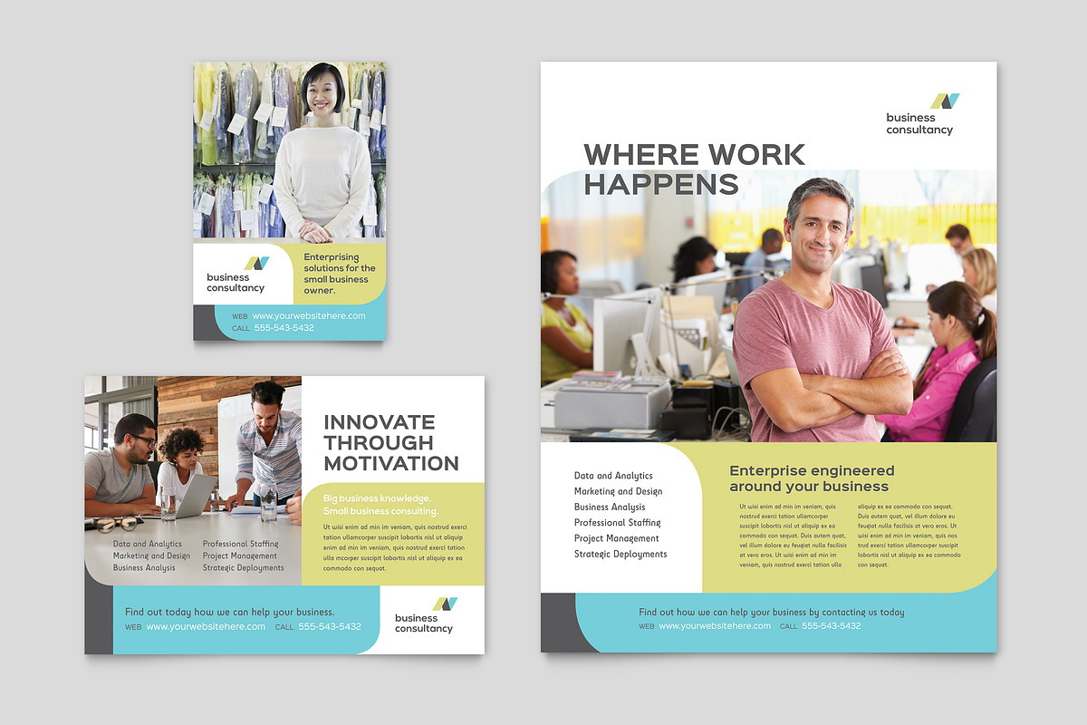 Business Consultant Flyer Template, a Flyer Template by StockLayouts (Photo 3 of 3)