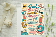 Pool Party Birthday Invitation, an Invitation Template by heynomi (Thumbnail 2 of 19)
