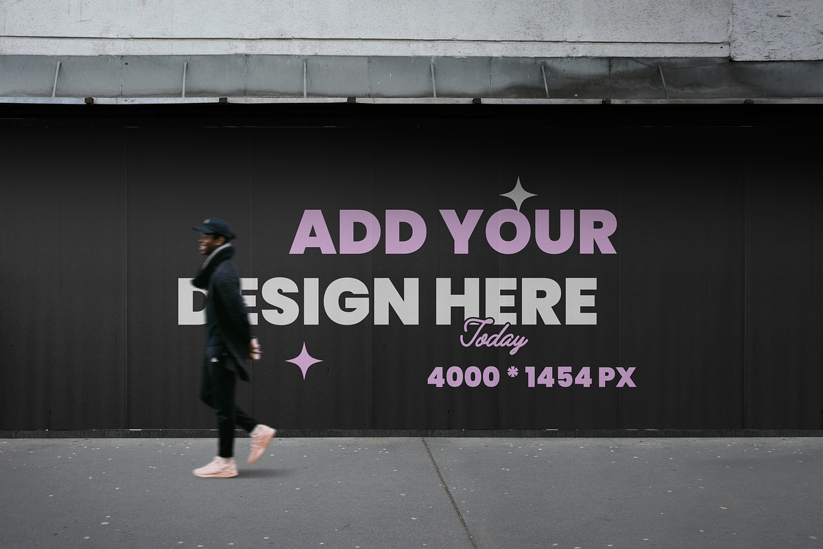 Sidewalk Billboard Mockup, an Advertising Mockup by GearShift (Photo 2 of 4)