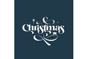 Christmas Title Lettering baby Jesus