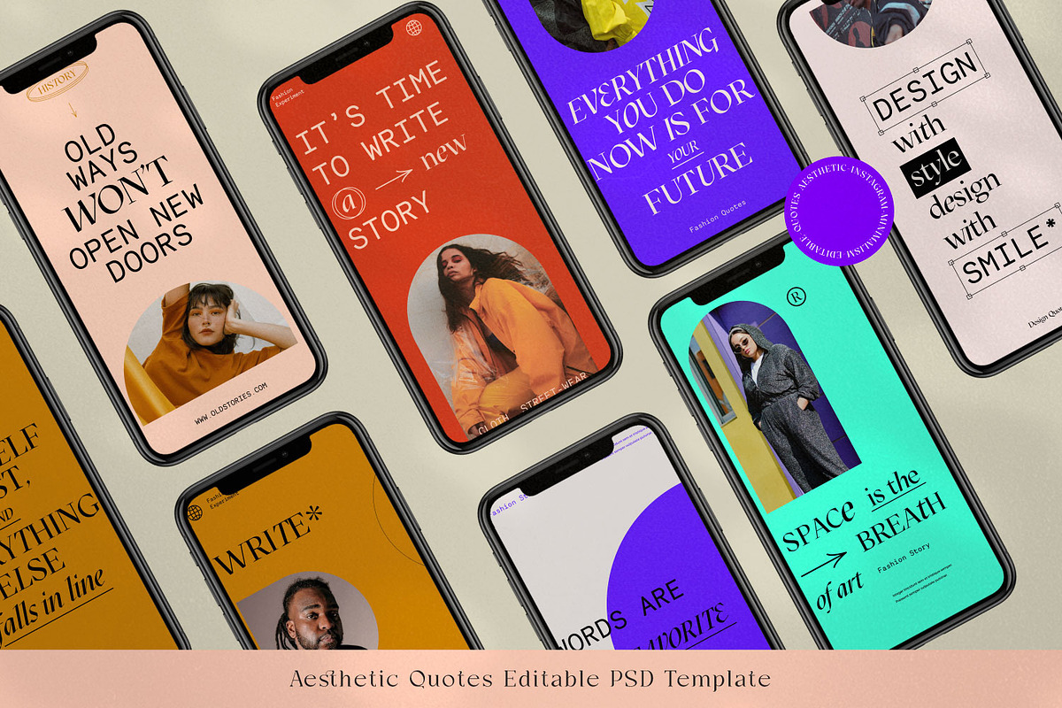 Quotes - Aesthetic Instagram Pack, a Social Media Template by Dirtytemp Studio (Photo 5 of 10)