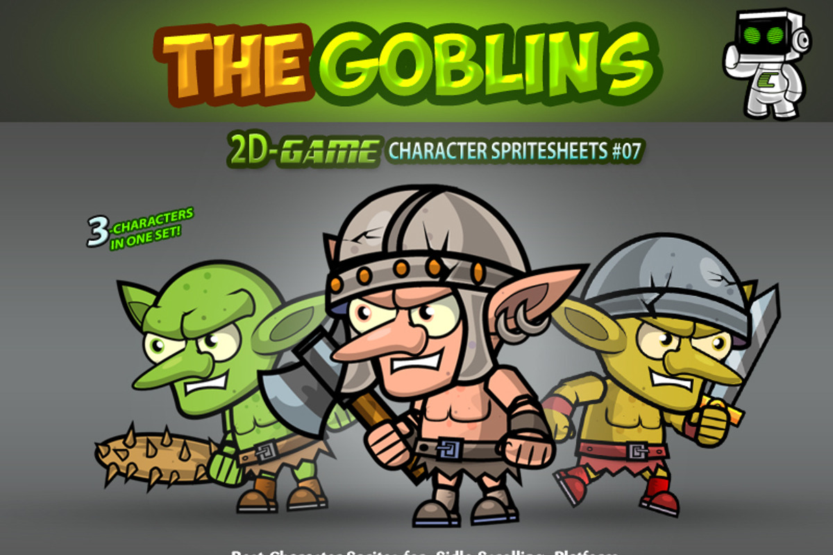 Goblins Ememies Sprites 07, an Illustration by CreativeGameArt (Photo 1 of 4)