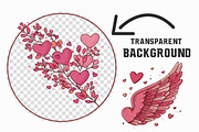 Whimsical Valentine Elements Clipart, an Illustration by Libby Wishes (Thumbnail 2 of 8)