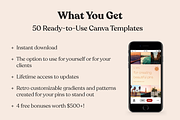 50 Retro Pinterest Templates, a Social Media Template by Lucky Bee Creative Studio (Thumbnail 6 of 9)