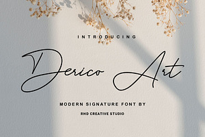 Derico Art - Modern Signature Font