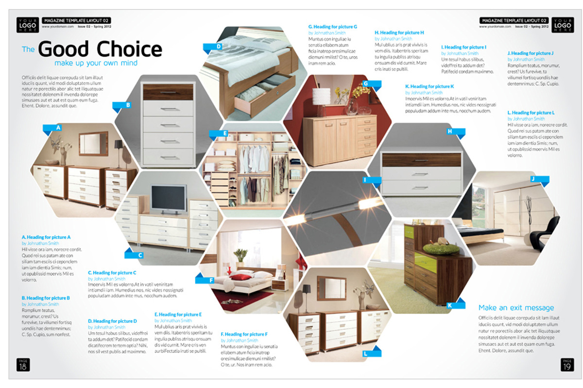 Magazine Template InDesign 02, a Magazine Template by Love Graphic Design (Photo 18 of 36)