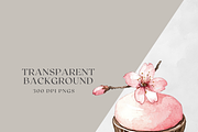 Watercolor Pink Dessert Clipart, a Decorative Illustration by ThaismotaCreativeCo (Thumbnail 6 of 6)