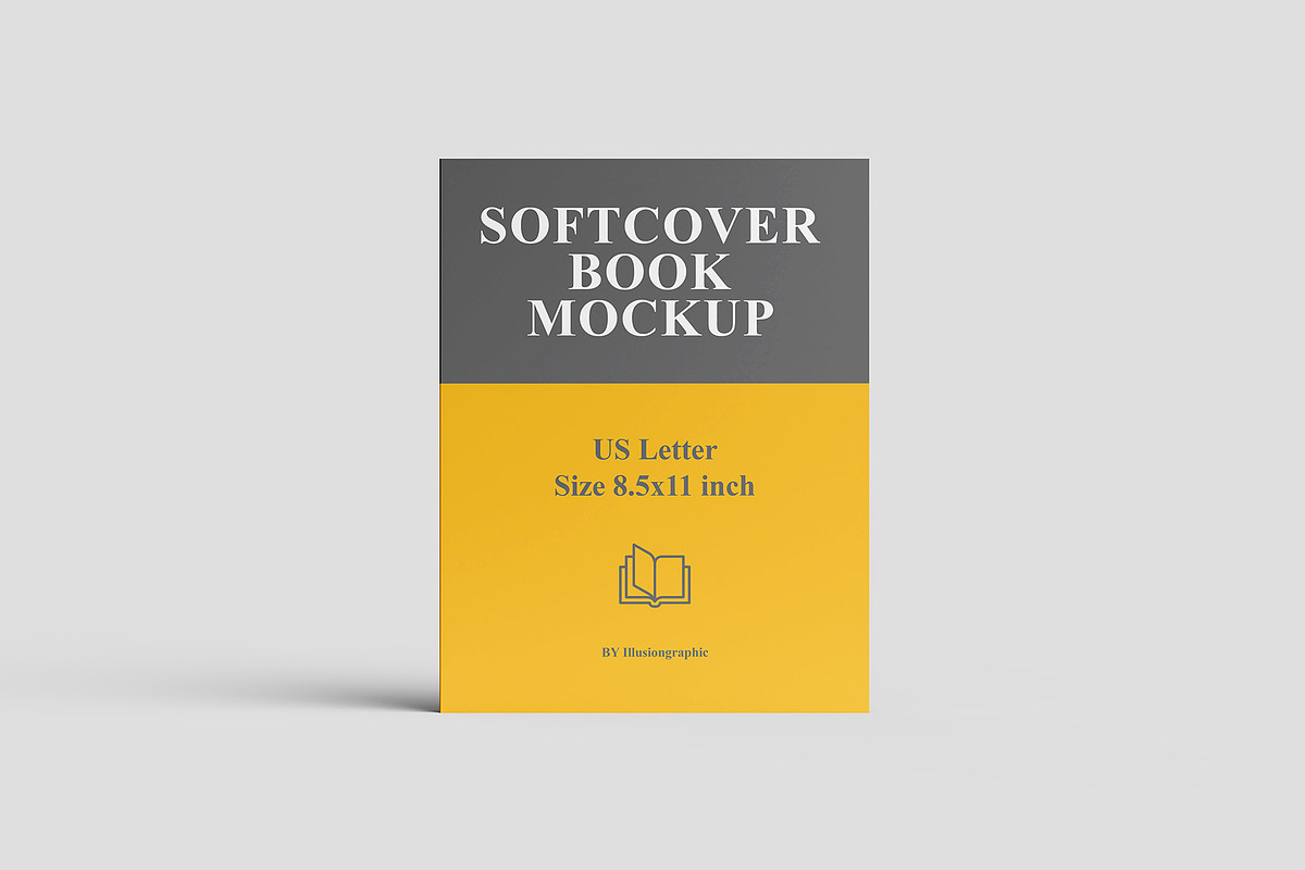 Softcover Book Mockup US letter, a Books & Magazine Mockup by Illusiongraphic (Photo 6 of 18)