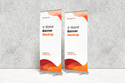 X-Stand Banner Mockup, an Advertising Mockup by swsi-studio (Thumbnail 4 of 5)